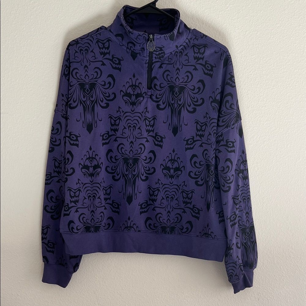 Disney Parks Haunted Mansion Zip Pullover Sweater